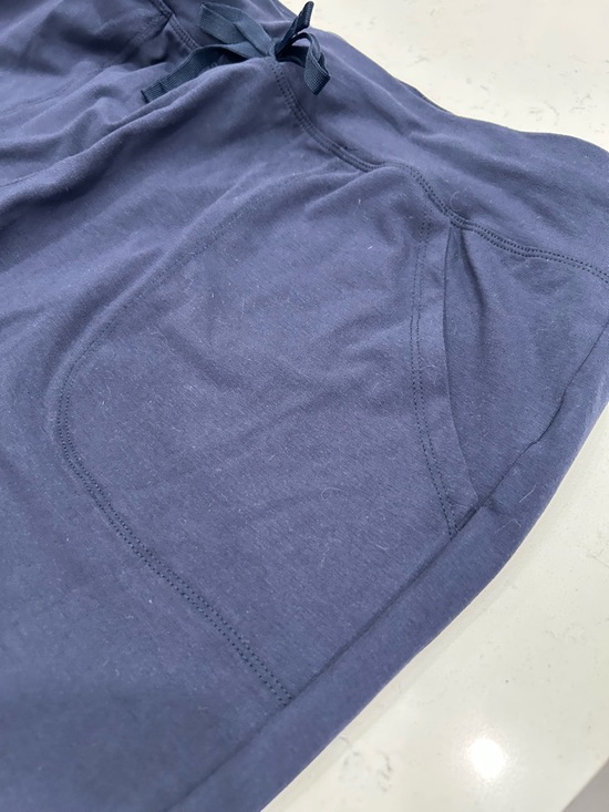 Athletic Works Navy Blue Knit Capris with Drawstring Waistband - Picture 5 of 7